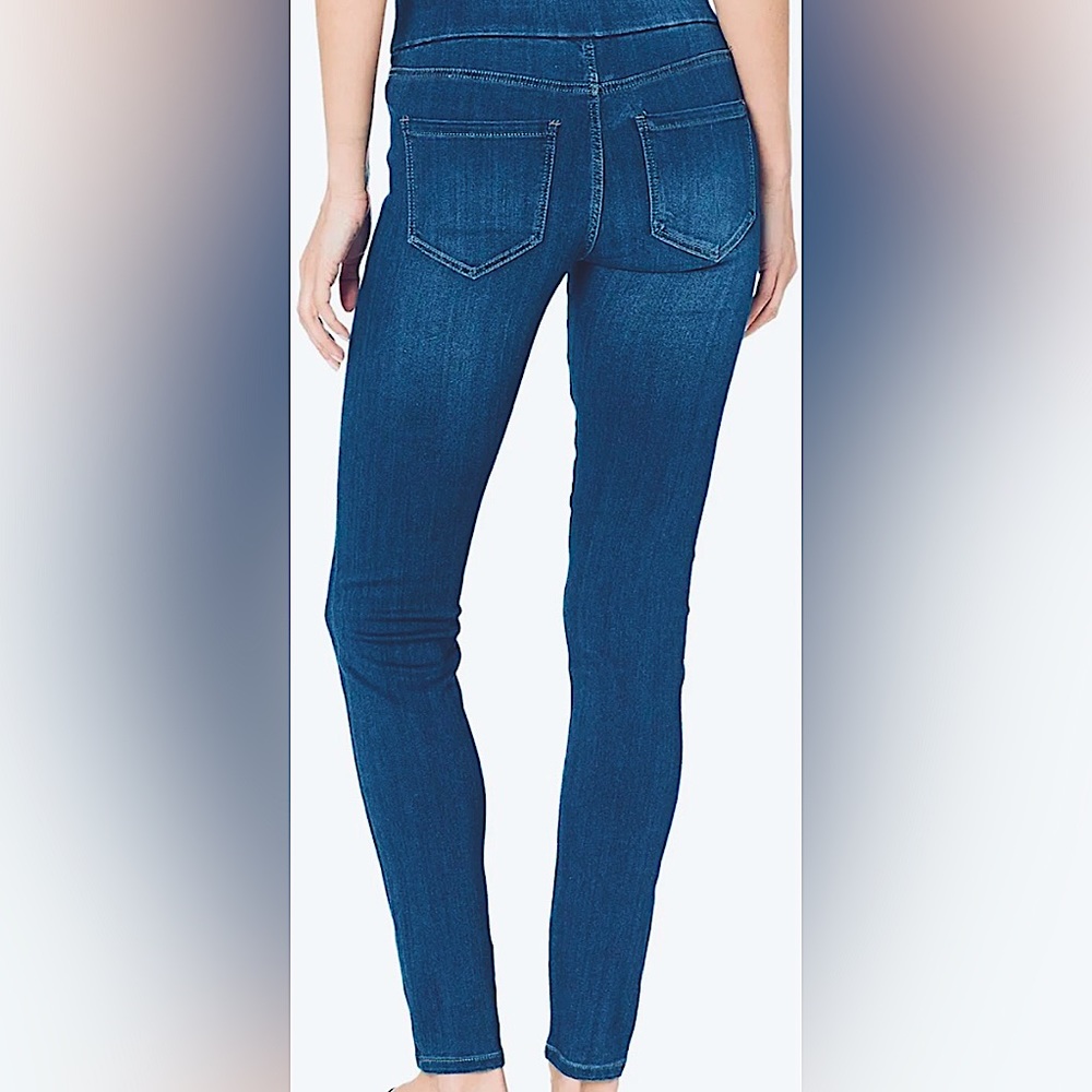 Liverpool of LA stone washed blue denim leggings